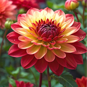 Георгин Оникс Найт купить по цене от 590р. в интернет-магазине «Посадика» с доставкой почтой в в Плавске и по всей России – [изображение №1].